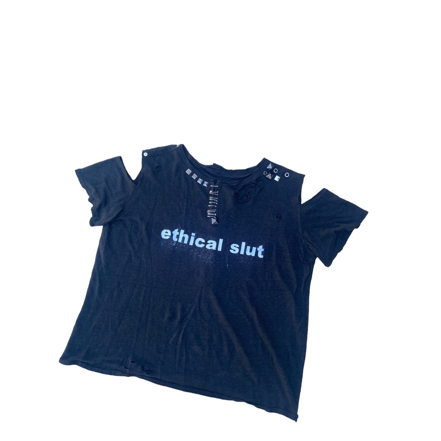 HTZ x HAYDEN ALEXANDER ETHICAL SLUT SHOULDERLESS TEE